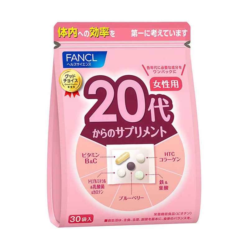 Витамины комплексного действия для девушек Fancl Good Choice Woman 20+